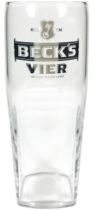 Beck's Vier Branded Pint Glass For Sale UK - CE 20oz / 568ml - Box of 24